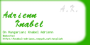 adrienn knabel business card